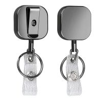 【CC】✕✴☍  1PCS Metal Retractable Badge Reel with Electroplate Card Holder Accessories Business Supplies