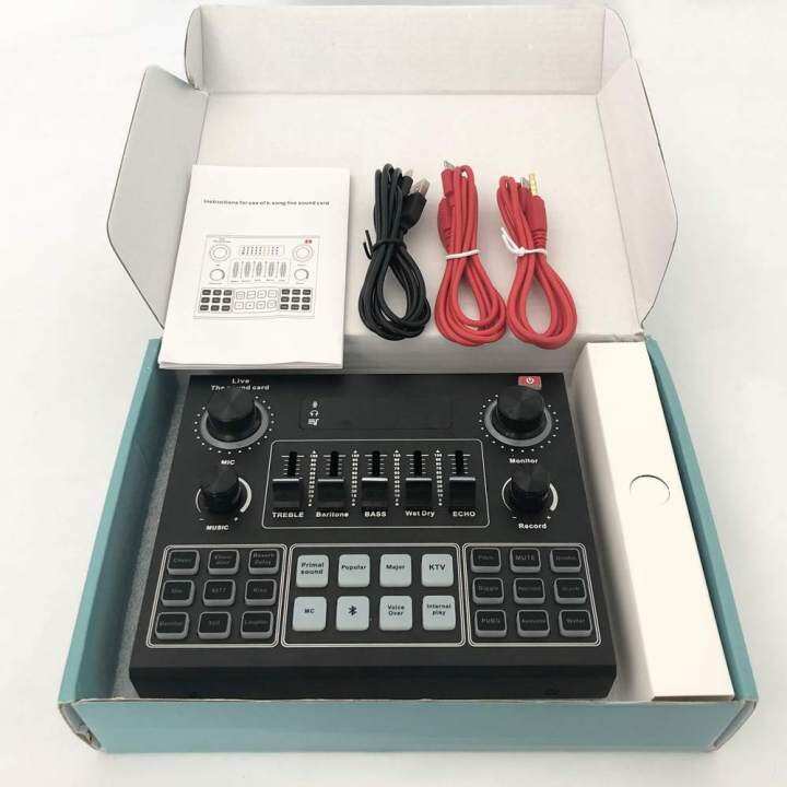 gax-v9-bm800-mixer-condenser-microphone-audio-sound-card-bt-live-broadcast-recording-usb-3-5mm-computer-pc-mobile-phone