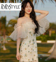 RYRYSTYLE Zheng Naixin แฟชั่นของผู้หญิงดีไซน์เนอร์เลื่อมหนึ่งเส้นคอ9478