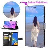 【อิเล็กทรอนิคส์ส่องแสง】เคสกระเป๋าสตางค์หนังตามสั่งสำหรับ Samsung S23 S21พิเศษ S20FE S10 S9 S8ขอบ S7 Note 20เคสพิมพ์ลาย Note10เป็นพิเศษ