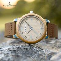 「Dark blue watch」BOBO BIRD นาฬิกาไม้ไผ่ผู้ชายนาฬิกาข้อมือบุคลิกภาพสุดหรูสำหรับเขาของขวัญวันวาเลนไทน์39; S แบบง่ายๆ