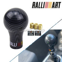 RALLIART Universal 5/6ความเร็วเกียร์อัตโนมัติ Shift Knob ห่วงพ่วงลากรถรถเกียร์ธรรมดา (MT) สำหรับ Mitsubishi