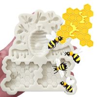 Honeycomb Bee Silicone Sugarcraft Cupcake Baking Mold Fondant Cake Decorating Tools  Modelling Sculpting