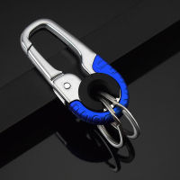 Shine พวงกุญแจ Stainless Steel Buckle Outdoor Carabiner Climbing Tool Double Ring Car Keyring