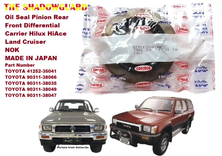 Oil Seal Pinion Rear Front Differential Carrier Hilux HiAce Land Cruiser TOYOTA 9031138047