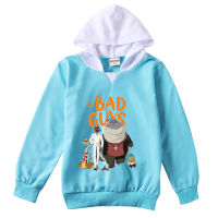 [ในสต็อก] Bad Guy-S Pullover ด้านบนแขนยาวอะนิเมะ Hoodies ชายหญิงฤดูใบไม้ร่วงสบายๆการ์ตูนผ้าฝ้ายผสมเสื้อผ้าเด็กผู้หญิงชุด