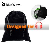 BlueWow Headphones Bag Headphone Protection Pouch Bag Travel Carry Drawstring Headset Case Bag Disk Cable Card Storage Holder Pouch with Locking Strin