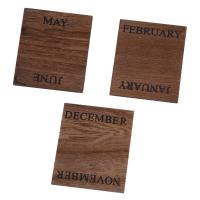 Wood Desk Calendar Retro Vintage Wood Block Perpetual Calendar Wooden Environmental Office Home Desk Decor Diy