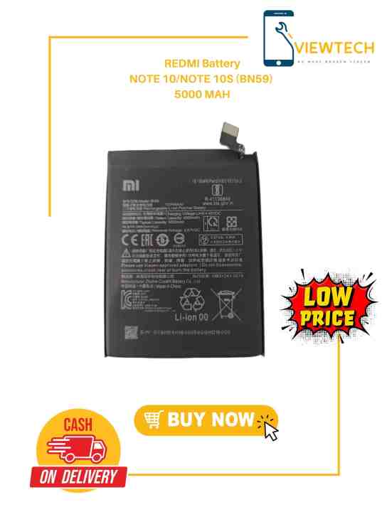 High Quality Original Redmi Note 10note 10s Battery Bn59 Replacement 5000 Mah Lazada Ph 8196