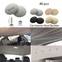 40pcs Car Interior Roof Buckles Headliner Ceiling Cloth Fixing Screw Care Fabric Buckle Rivets Retainer Repair Sagging Fasteners Colanders Food Strain