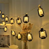 10/20/40 LEDs Retro Kerosene Bottle Lantern String Light Ramadan Festival Retro Kerosene Lamp For Christmas Bedroom Party Coffee