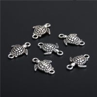 40pcs Silver Color Color Small turtle shape connector High Quality DIY Handmade Accessories For Jewelry For Women Men A2773 DIY accessories and others