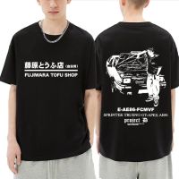 Limited 90s Anime Initial D Drift Car Print T-shirt Toyota 1985s AE86 Fcmvf Sprinter Trueno Gt Apex Tee Fujiwara Takumi T Shirts