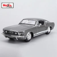 Maisto 1:24 1967ฟอร์ดมัสแตง GT ล้อแม็กรถสปอร์ตรุ่นจำลอง D Iecasts โลหะรถแข่งรุ่นเก็บเด็กของเล่นของขวัญ