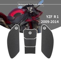 สำหรับยามาฮ่ายามาฮ่า YZF YZFR1 R1M R1 YZF-R1 2009-2014แผ่นถังน้ำมันกันลื่นสำหรับรถมอเตอร์ไซค์ที่ยึดเข่าแก๊สสติกเกอร์ฉุดป้องกัน