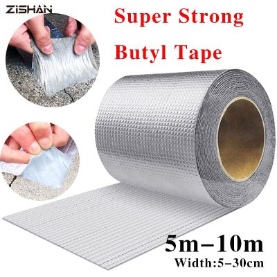 ZIShan Roof Leakproof Aluminum Foil Rubber Waterproof Tape High Temperature Resistance Pipes Walls Leak Sticker Super Nano Tapes