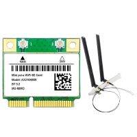 AX210HMW WiFi Card with Antenna WiFi 6E Mini PCI-E AX210 802.11Ax/Ac 2.4G/5G/6Ghz BT5.2 Wireless Adapter for Laptop