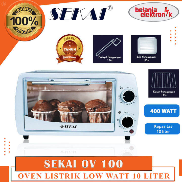 OVEN LISTRIK LOW WATT 10 LITER SEKAI OV 100 | Lazada Indonesia