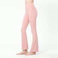 Ms lulu high waist and buttock yoga pants wearing pants show thin bootleg dance training outside naked body-building trousers -yjk230527