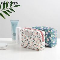 【CC】 PURDORED 1 pc Floral Pattern Korean Makeup CaseOrganizer