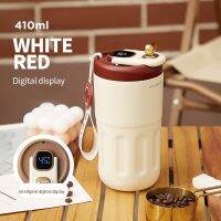 【CW】Portable Coffee Mug Cup Thermos Led Digital Temperature Display Thermal Mug Vacuum Travel 316 Stainless Steel Mug 410ML