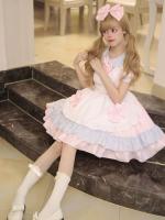 แม่บ้านญี่ปุ่น lolita สาวนุ่มกระโปรง COS อะนิเมะครีม sweetheart cafe น่ารักชุดแม่บ้านชุด