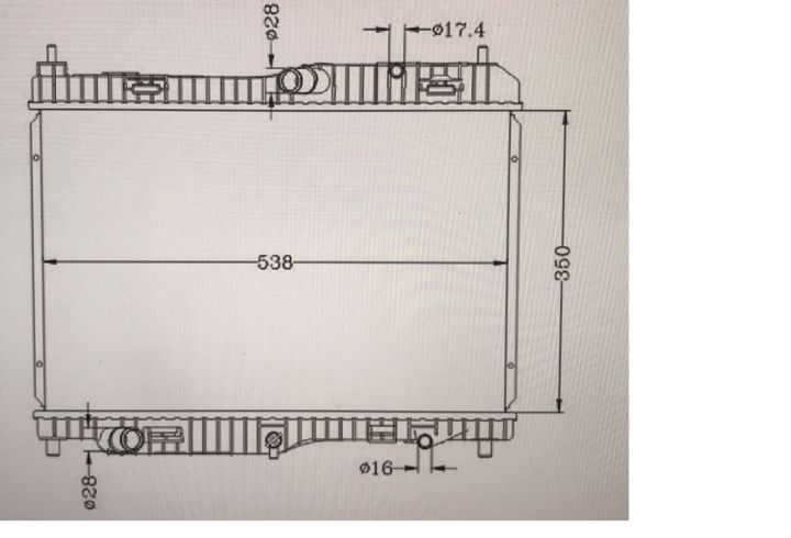 หม้อน้ำรถยนต์ฟอร์ดเฟียต้า-1-4-radiator-ford-feista-1-4-2010-2016