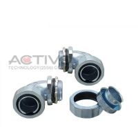 ฟิตติ้งท่อเฟล็กซ์อ่อนกันน้ำสีดำ Connectors ABL-PF  ข้องอโค้ง 90 องศา