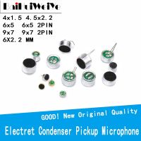 【HOT】 10PCS/LOT 9x7 6x5 6x2.2 4x1.5 4.5x2.2MM Microphone Electret with 2 Pin Pick-Up 52DB 6050 9767 4522 4015P 6022