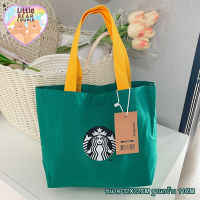 ?กระเป๋าสตาร์บัค กระเป๋าถือสตาร์บัค ขนาด 32x22cm ฐานกว้าง 11cm ผ้าแคนวาส กระเป๋าผ้าสตาร์บัค starbucks พร้อมส่งในไทย