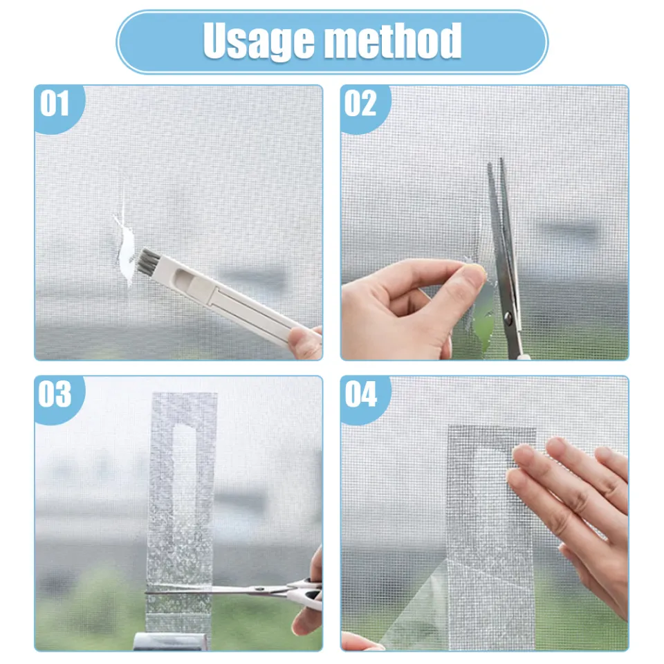 Window Net Anti-mosquito Mesh Screen Repair Tape Repair Broken Hole Window  Waterproof Patch Net Self-adhesive Mesh Tape Tools