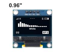 จอแสดงผล Arduino สำหรับสีขาว/สีฟ้า/สีเหลือง I2C สื่อสารกัน OLED IIC Inch 1ชิ้นโมดูล0.96 0.96 "สีฟ้า4pin โอแอล128X64วงจรไฟฟ้าและชิ้นส่วน