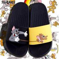 Mandarin duck mens summer non-slip fashion couple cartoon boys trendy sandals and slippers to wear word slippers inside and outside the bathroom