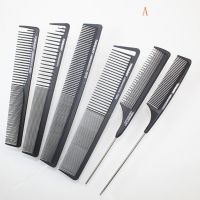 Barber Comb In Carbon Material 6 Pieces/lot Carbon Plain Haircut comb Heat Resistant And Anti-static Pro Hair comb