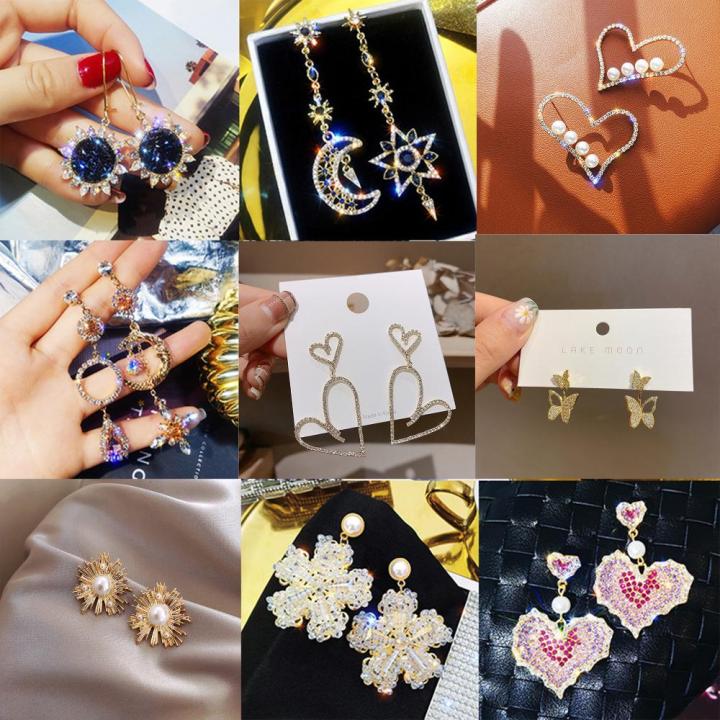 ต่างหูผู้หญิงเครื่องประดับแฟชั่น-okdeals-ลูกบาศก์เซอร์โคเนียที่คาดผม-rhinestone-ห้อยต่างหูแฟชั่น