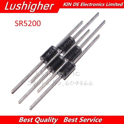 20PCS SR5200 SB5200 Schottky Barrier Rectifier Diode 5A 200V DO-201AD DO-27 WATTY Electronics