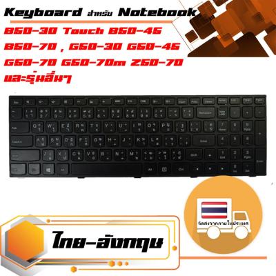 สินค้าคุณสมบัติเทียบเท่า คีย์บอร์ด เลอโนโว - Lenovo keyboard (ภาษาไทย) สำหรับรุ่น B50-30 , Touch B50-45 B50-70 , G50-30 G50-45 G50-70 G50-70m , Z50-70 Z50-75 , G5030 G5045 G5070 Z5070 Z5075