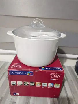 Luminarc Vitro Blooming Round Ceramic Casserole Dish With Lid, 5 Quart –  PerfectKitchenCo