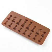 1pc DIY  Silicone Cake Mold Chess Shaped Chocolate DIY  Ice Cube Mould Tools Baking  Decorating  Kitchen Accessories Ice Maker Ice Cream Moulds