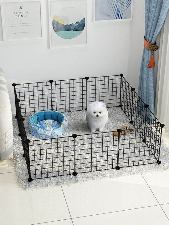 DIY Frame Steel Panel Extendable Dog Cage Pet Cage Stackable Pet Cat