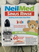 Bộ rửa mũi Neilmed trẻ em 1 bình 120ml + 60 gói muối
