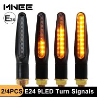 【CW】▦  Turn Signals Motorcycle E24 Blinker Flashing Indicator Bendable Tail Stop Built-in Relay