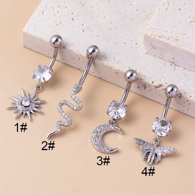 【CW】 1Piece Snake Dangle Navel Belly Piercing Jewelry for 2022 New Trend Belly