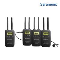 Saramonic VmicLink5 5.8GHz SHF Wireless Lavalier Microphone System with 3 Lavalier Bodypack Transmitters &amp; Portable Receiver - for DSLR Cameras, Camcorders, Recorders &amp; Mixers