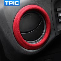 TPIC สำหรับ Subaru BRZ Toyota 86 2013-2020 Alcantara Suede ช่องปล่อยลมรถยนต์เครื่องปรับอากาศกรอบติดขอบอุปกรณ์ตกแต่งภายใน