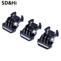 3Pcs Quick Release Gopro Buckle Basic Mount Flat Buckle Base Clip Helmet Chest Strap Adapter For GoPro Cable Management
