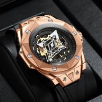 hot style Statham mens watch tattoo fully automatic high-end mechanical hollow fashion business trendy