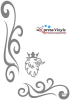 For Scania window decals x 2 griffin style vinyl truck graphics stickers