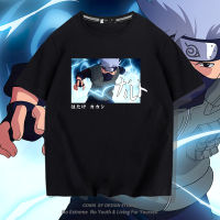 เสื้อยืดนารูโตะสำหรับผู้ชายพิมพ์ลาย Hatake Kakashi เสื้อนักเรียนเยาวชนแขนสั้นเปิดไหล่แบบหลวมเสื้ออนิเมะญี่ปุ่น0000แขนสั้น