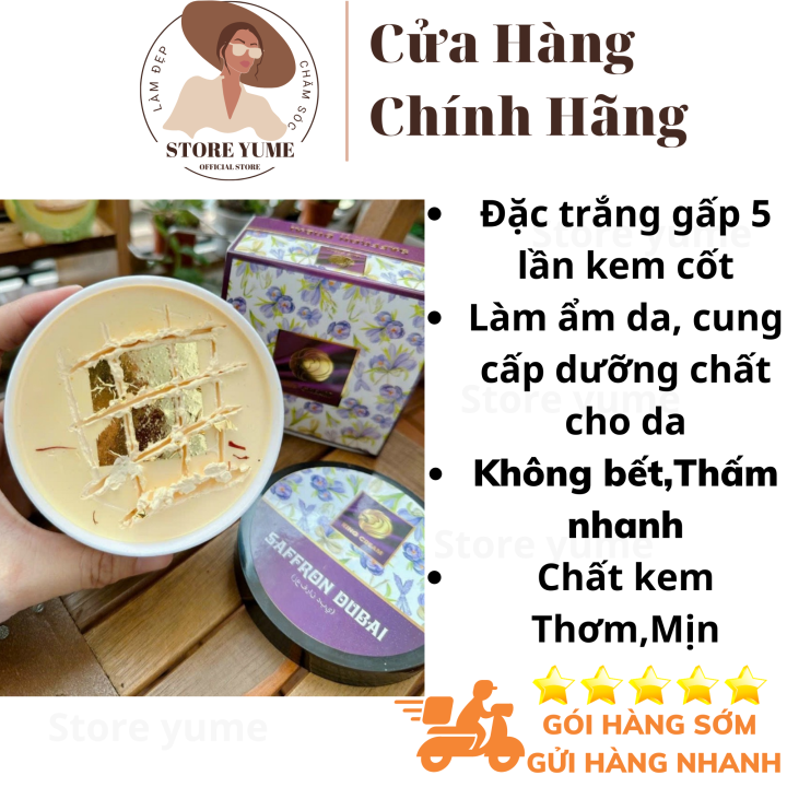 kem body dưỡng trắng da KING CREAM phiên bản saffron dubai [MẪU MỚI] có